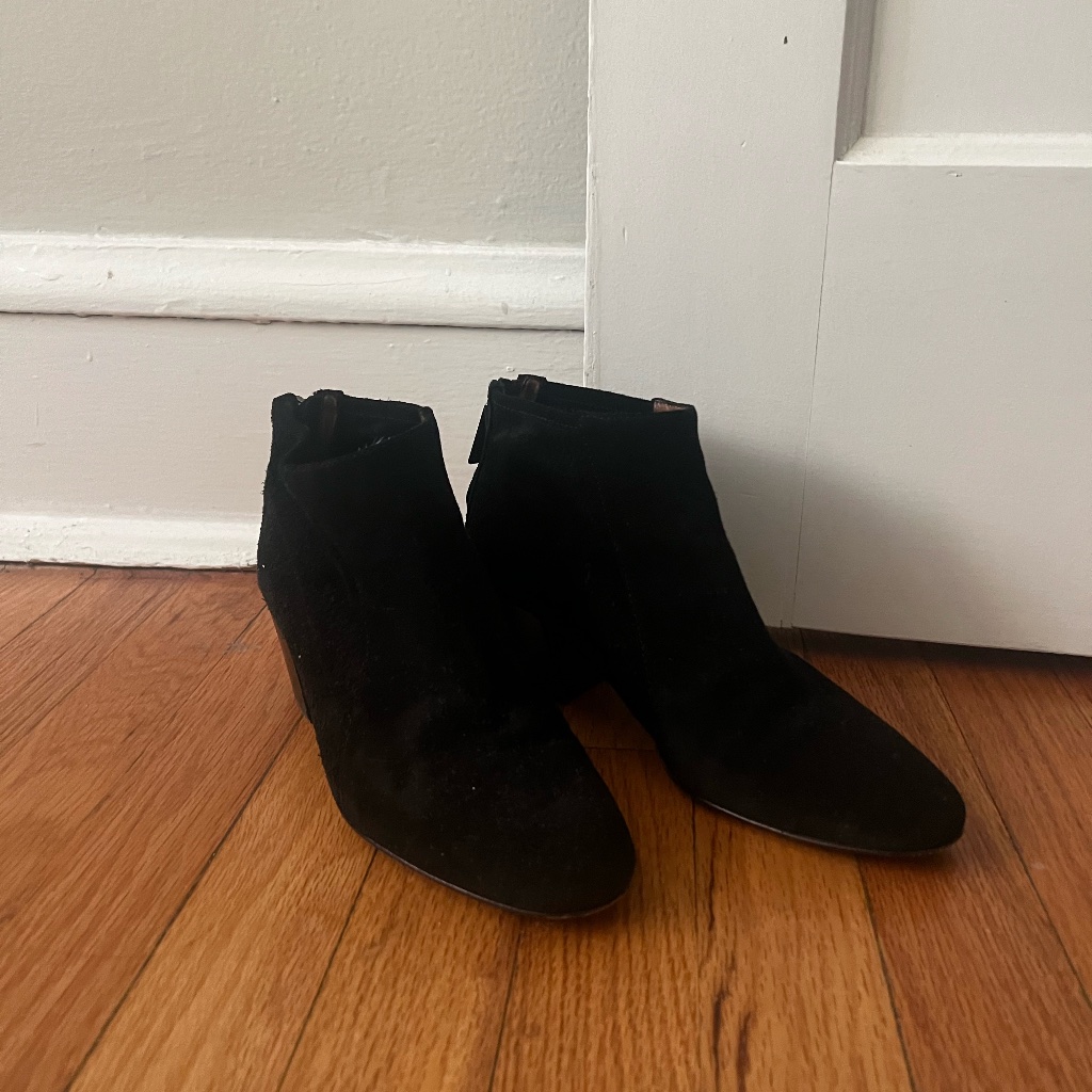 Aquatalia Black Suede Booties